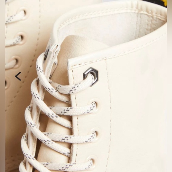 Dr Marten’s 1460 Parchment Beige Mono Milled Nubuck‎ Leather Lace Up Boot 10 men - Picture 5 of 10